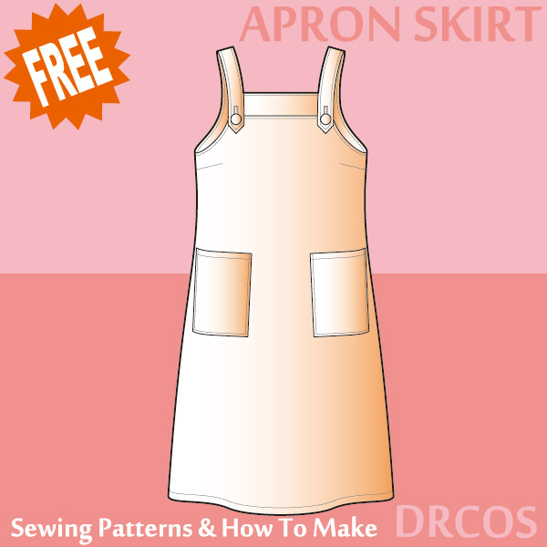 Apron skirt free sewing patterns & how to make