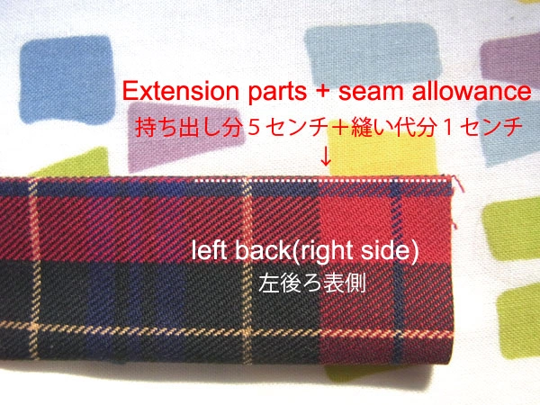 Belt cloth folded in half after folding seam allowances