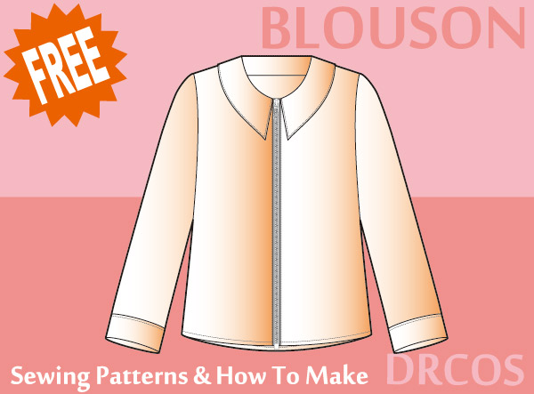 Blouson free sewing patterns & how to make