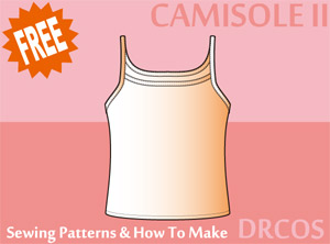 Camisole 2 Sewing Patterns Cosplay Costumes how to make Free Where to buy