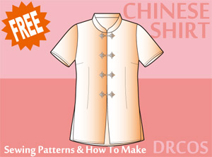 Chinese Shirt Sewing Patterns Cosplay Costumes how to make Free Where to buy