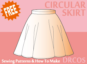 Circular Skirt Sewing Patterns Cosplay Costumes how to make Free Where to buy