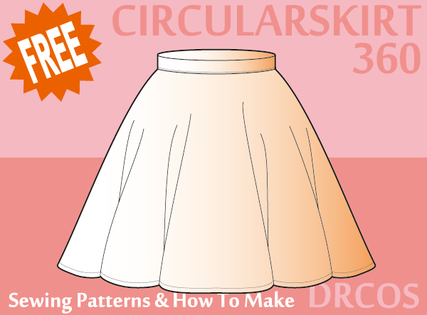 Circular skirt 2 Free sewing patterns & how to make