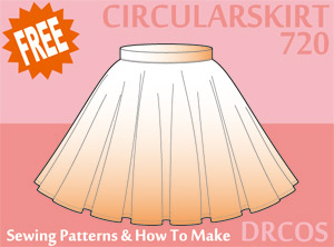 Circular Skirt 4 Sewing Patterns Cosplay Costumes how to make Free Where to buy