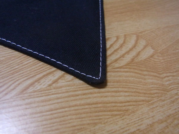 Finished collar back view
