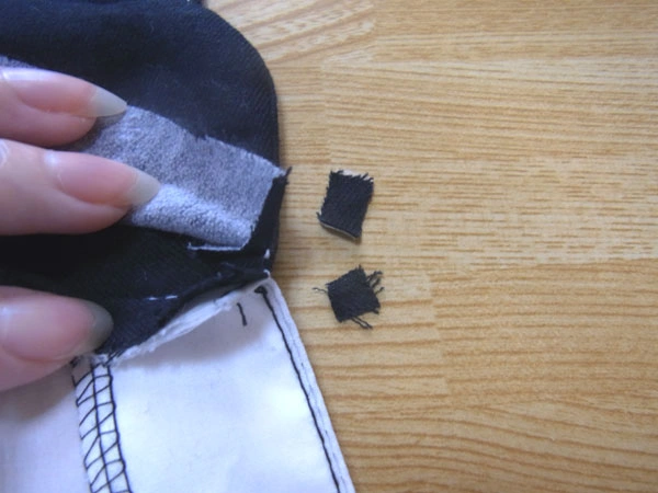Neatly shaped collar stand after ironing