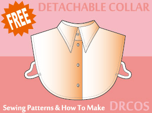 Detachable Collar Sewing Patterns Cosplay Costumes how to make Free Where to buy