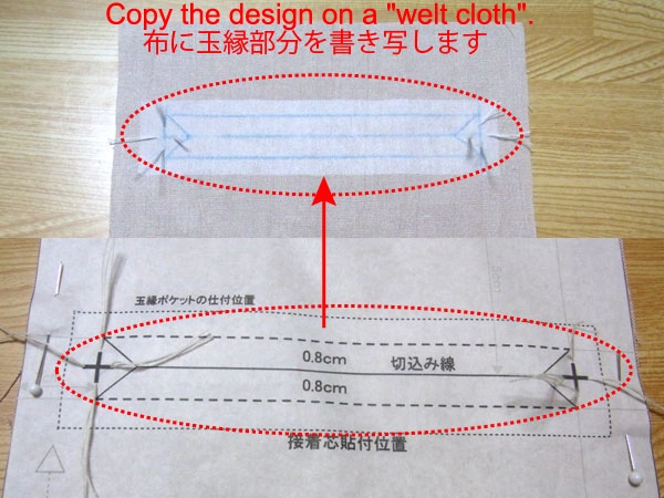 Folding darts on pants back bodice