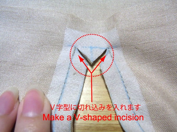 Cutting edges of pocket opening