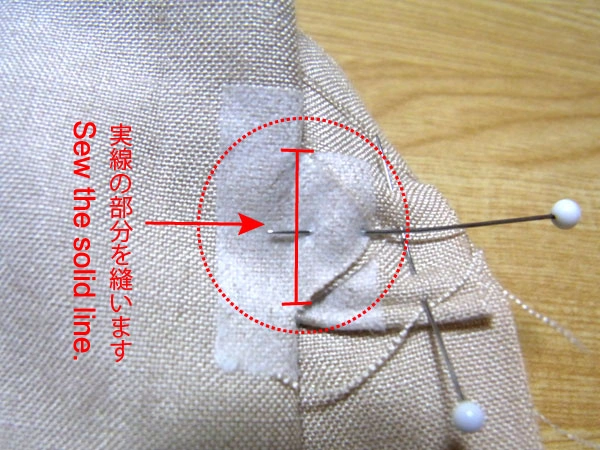 Pulling triangle fabric to avoid sagging