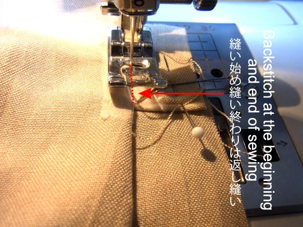Sewing triangle part of piping pocket