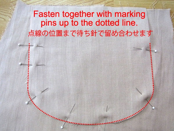 Aligning welt cloth and pocket facing