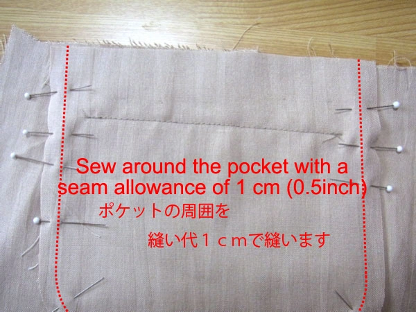 Finished sewing welt and facing