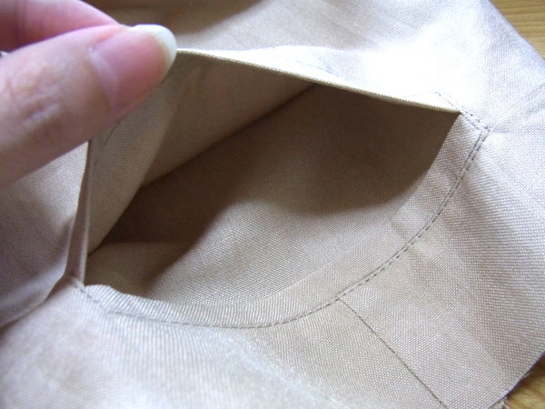 Completed double piping pocket with facing