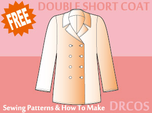 Double Short Coat Sewing Patterns Cosplay Costumes how to make Free Where to buy