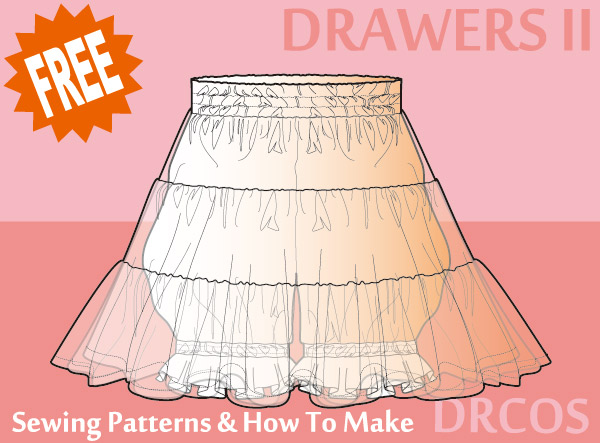 Drawers sewing patterns & how to make