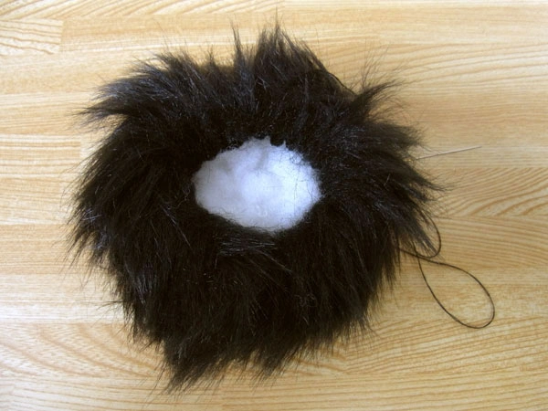 Furry bulb filled with cotton