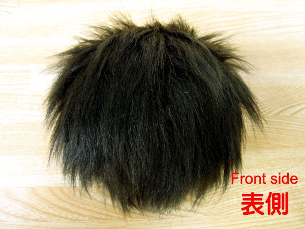 Completed furry bulb from side view