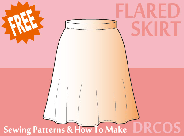 Flared skirt sewing patterns & how to make