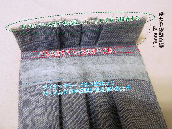 Securing pleats of a pleated mask with iron