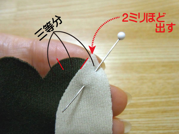 Dividing glove finger tip to position gusset