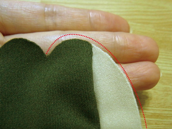 Aligning gusset seams for a clean glove finish