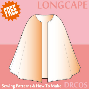 Long Cape Sewing Patterns Cosplay Costumes how to make Free Where to buy