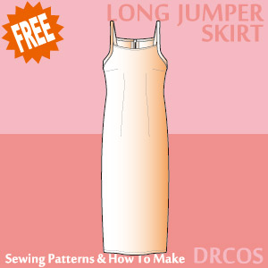 Long Jumper Skirt Sewing Patterns Cosplay Costumes how to make Free Where to buy
