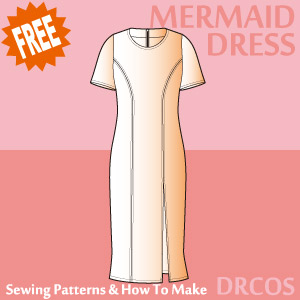 Mermaid Dress Sewing Patterns Cosplay Costumes how to make Free Where to buy