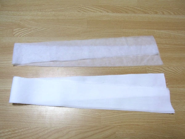 Prepare facing fabric and interfacing for sewing
