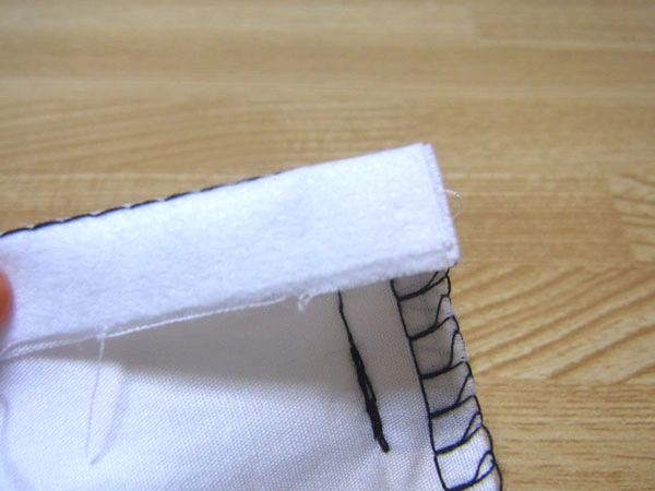 Folding seam allowance to hide inside