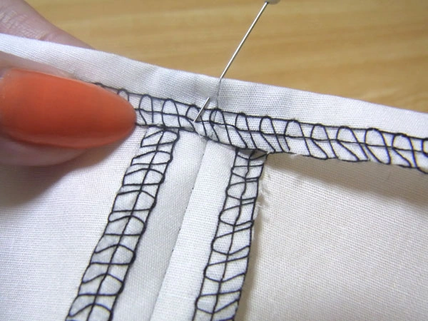 Finished facing hem with no seam showing