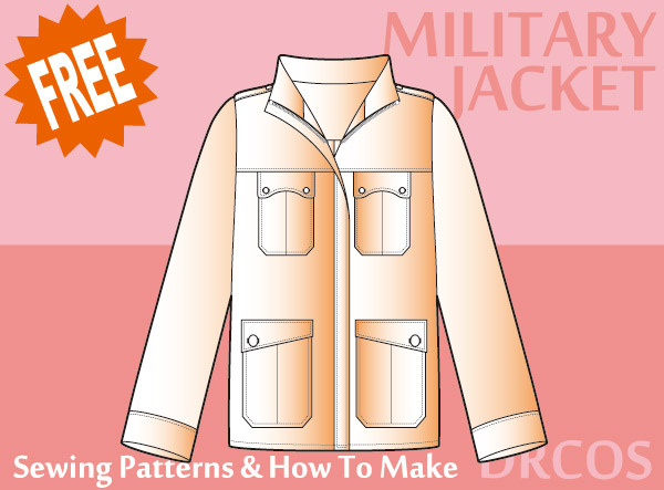 Military jacket Free sewing patterns & how to make