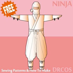 Ninja Sewing Patterns Cosplay Costumes how to make Free Where to buy