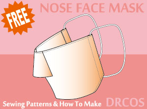 Nose Face Mask Sewing Patterns Cosplay Costumes how to make Free Where to buy