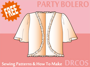 Party Bolero Sewing Patterns Cosplay Costumes how to make Free Where to buy