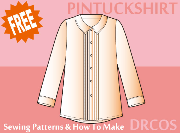 Pin tuck Shirt Free Sewing Patterns