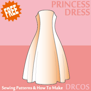 Princess Dress Sewing Patterns Cosplay Costumes how to make Free Where to buy