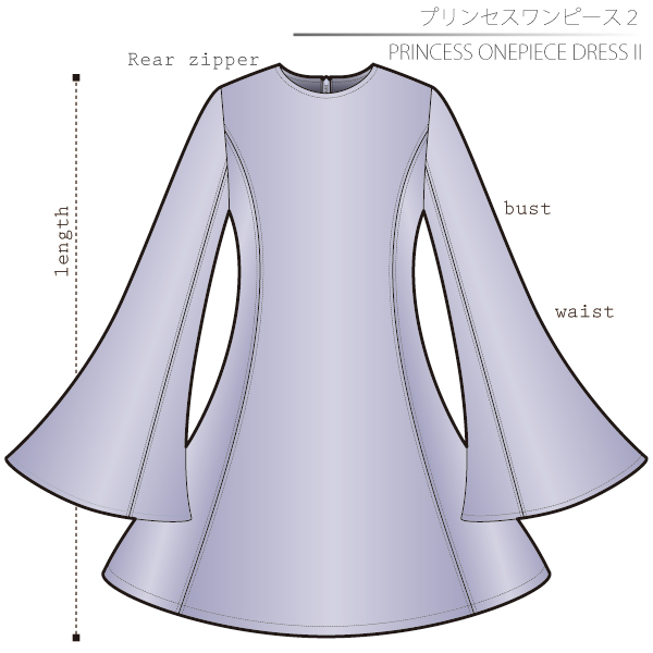Princess Onepiece Dress 2 Sewing Patterns