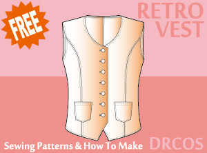 Retro Vest Sewing Patterns Cosplay Costumes how to make Free Where to buy