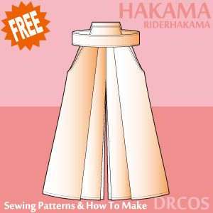 Rider Hakama Sewing Patterns Cosplay Costumes how to make Free Where to buy