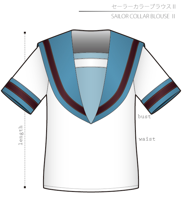 Sailor collar blouse 2 Sewing Patterns How To Make Cosplay Costumes Free Where to buy
