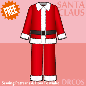 Santa Claus Sewing Patterns Cosplay Costumes how to make Free Where to buy