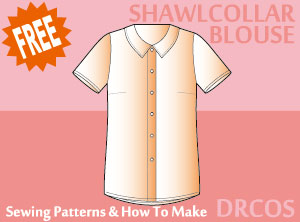 Shawl Collar Blouse Sewing Patterns Cosplay Costumes how to make Free Where to buy