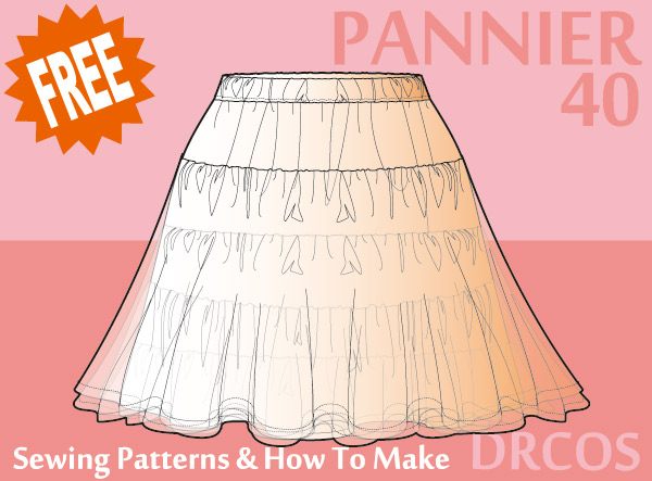 Short Pannier 15.7inch Free sewing patterns & how to make