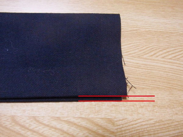 Folding cuffs with the help of a cardboard tool