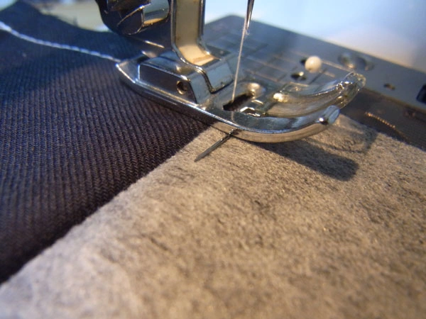 Preparing cuff edges for sewing