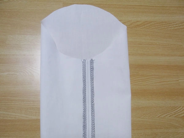 Sewing sleeve sides with machine