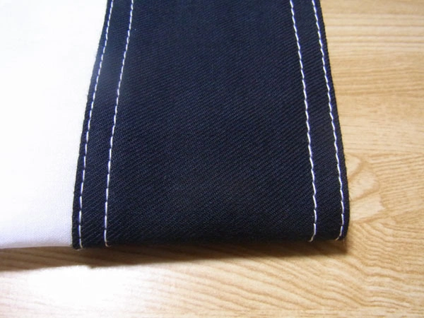 Back side of finished sleeve cuff