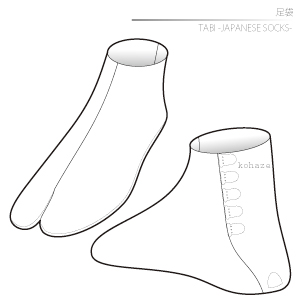 Tabi-Japanese socks- Sewing Patterns Cosplay Costumes how to make Free Where to buy